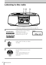 Предварительный просмотр 6 страницы Sony CFD-V37 Operating Instructions Manual