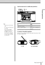 Preview for 7 page of Sony CFD-V37 Operating Instructions Manual