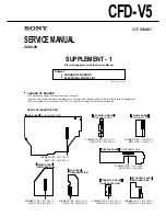 Предварительный просмотр 31 страницы Sony CFD-V5 - Cd Radio Cassette-corder Service Manual