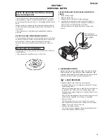 Предварительный просмотр 3 страницы Sony CFD-V6 Service Manual