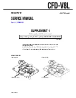 Preview for 43 page of Sony CFD-V8L Service Manual