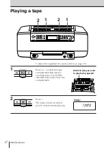 Preview for 9 page of Sony CFD-W57 - Cd Radio Cassette-corder Operating Instructions Manual