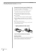 Preview for 27 page of Sony CFD-W57 - Cd Radio Cassette-corder Operating Instructions Manual