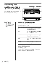 Preview for 29 page of Sony CFD-W57 - Cd Radio Cassette-corder Operating Instructions Manual