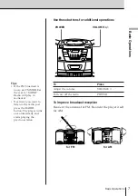 Предварительный просмотр 7 страницы Sony CFD-Z125 - Cd Radio Cassette-corder Operating Instrctions