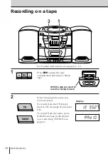 Предварительный просмотр 10 страницы Sony CFD-Z125 - Cd Radio Cassette-corder Operating Instrctions