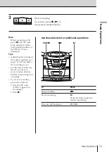 Предварительный просмотр 11 страницы Sony CFD-Z125 - Cd Radio Cassette-corder Operating Instrctions