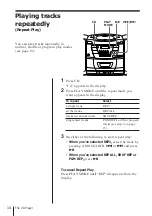 Предварительный просмотр 14 страницы Sony CFD-Z125 - Cd Radio Cassette-corder Operating Instrctions