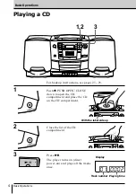 Предварительный просмотр 4 страницы Sony CFD-Z500 - Cd Radio Cassette-corder Operating Instructions Manual