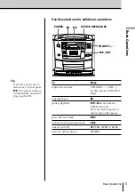 Предварительный просмотр 5 страницы Sony CFD-Z500 - Cd Radio Cassette-corder Operating Instructions Manual