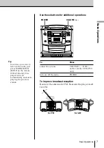 Предварительный просмотр 7 страницы Sony CFD-Z500 - Cd Radio Cassette-corder Operating Instructions Manual