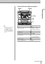 Предварительный просмотр 9 страницы Sony CFD-Z500 - Cd Radio Cassette-corder Operating Instructions Manual