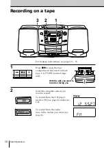 Предварительный просмотр 10 страницы Sony CFD-Z500 - Cd Radio Cassette-corder Operating Instructions Manual