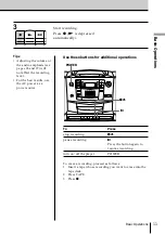 Предварительный просмотр 11 страницы Sony CFD-Z500 - Cd Radio Cassette-corder Operating Instructions Manual