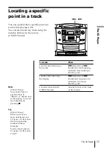 Предварительный просмотр 13 страницы Sony CFD-Z500 - Cd Radio Cassette-corder Operating Instructions Manual