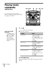 Предварительный просмотр 14 страницы Sony CFD-Z500 - Cd Radio Cassette-corder Operating Instructions Manual