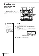 Предварительный просмотр 16 страницы Sony CFD-Z500 - Cd Radio Cassette-corder Operating Instructions Manual