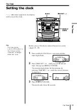 Предварительный просмотр 19 страницы Sony CFD-Z500 - Cd Radio Cassette-corder Operating Instructions Manual