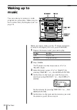 Предварительный просмотр 20 страницы Sony CFD-Z500 - Cd Radio Cassette-corder Operating Instructions Manual