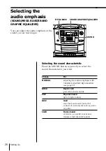 Предварительный просмотр 26 страницы Sony CFD-Z500 - Cd Radio Cassette-corder Operating Instructions Manual