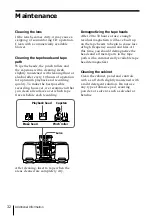 Предварительный просмотр 32 страницы Sony CFD-Z500 - Cd Radio Cassette-corder Operating Instructions Manual