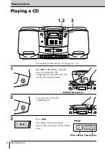 Preview for 4 page of Sony CFD-ZW700 - Cd Radio Cassette-corder Operating Instructions Manual