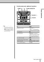 Preview for 5 page of Sony CFD-ZW700 - Cd Radio Cassette-corder Operating Instructions Manual