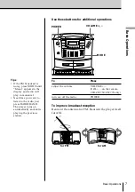 Preview for 7 page of Sony CFD-ZW700 - Cd Radio Cassette-corder Operating Instructions Manual