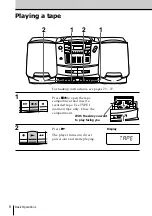 Preview for 8 page of Sony CFD-ZW700 - Cd Radio Cassette-corder Operating Instructions Manual