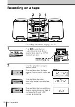 Preview for 10 page of Sony CFD-ZW700 - Cd Radio Cassette-corder Operating Instructions Manual