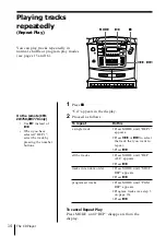 Preview for 14 page of Sony CFD-ZW700 - Cd Radio Cassette-corder Operating Instructions Manual