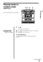 Preview for 15 page of Sony CFD-ZW700 - Cd Radio Cassette-corder Operating Instructions Manual