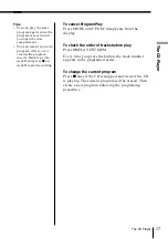 Preview for 17 page of Sony CFD-ZW700 - Cd Radio Cassette-corder Operating Instructions Manual