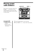 Preview for 20 page of Sony CFD-ZW700 - Cd Radio Cassette-corder Operating Instructions Manual