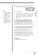 Preview for 23 page of Sony CFD-ZW700 - Cd Radio Cassette-corder Operating Instructions Manual