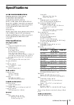 Preview for 35 page of Sony CFD-ZW700 - Cd Radio Cassette-corder Operating Instructions Manual