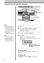 Предварительный просмотр 6 страницы Sony CFDF17CP Operating Instructions Manual