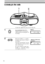 Предварительный просмотр 8 страницы Sony CFDF17CP Operating Instructions Manual