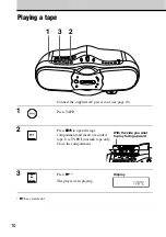 Предварительный просмотр 10 страницы Sony CFDF17CP Operating Instructions Manual