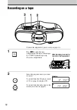 Предварительный просмотр 12 страницы Sony CFDF17CP Operating Instructions Manual