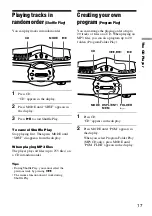 Предварительный просмотр 17 страницы Sony CFDF17CP Operating Instructions Manual