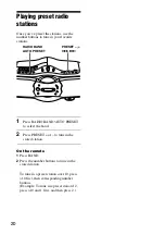 Предварительный просмотр 20 страницы Sony CFDF17CP Operating Instructions Manual