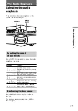 Предварительный просмотр 21 страницы Sony CFDF17CP Operating Instructions Manual