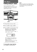 Предварительный просмотр 22 страницы Sony CFDF17CP Operating Instructions Manual