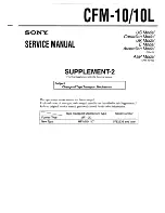 Preview for 16 page of Sony CFM-10 Operating Instructions  (primary manual) Service Manual