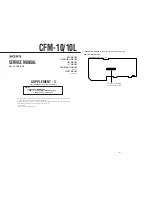 Preview for 20 page of Sony CFM-10 Operating Instructions  (primary manual) Service Manual