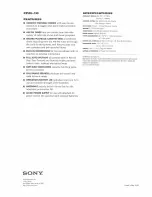 Preview for 2 page of Sony CFM-10 Operating Instructions  (primary manual) Specifications