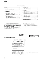 Preview for 2 page of Sony CFM-20 Service Manual