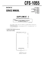 Preview for 29 page of Sony CFS-1055 Service Manual