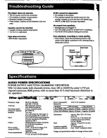 Предварительный просмотр 6 страницы Sony CFS-219 Operating Instructions Manual